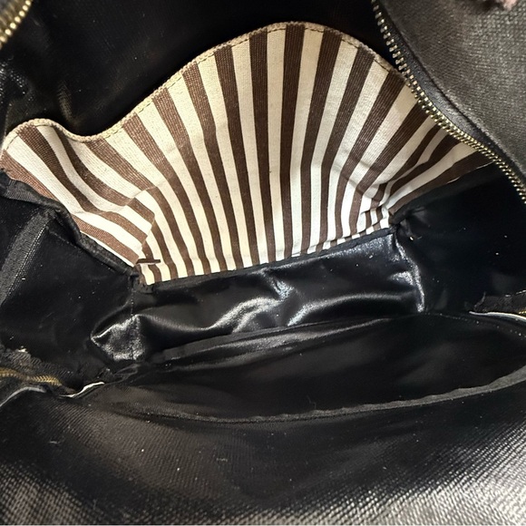 Henri Bendel canvas striped centennial backpack - Picture 7 of 9